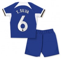 Dječji Nogometni Dres Chelsea Thiago Silva #6 Domaci 2023-24 Kratak Rukav (+ Kratke hlače)
